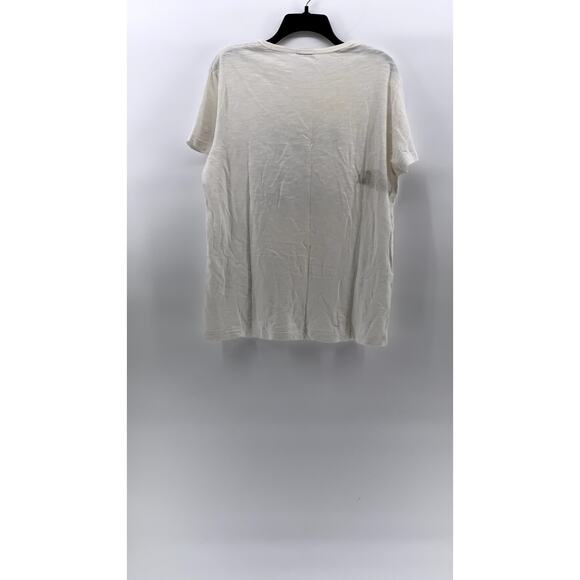 HIRO CLARK Men's White-Black Graphic Crewneck Short Sleeve Casual T-Shirt SZ M - Picture 2 of 12